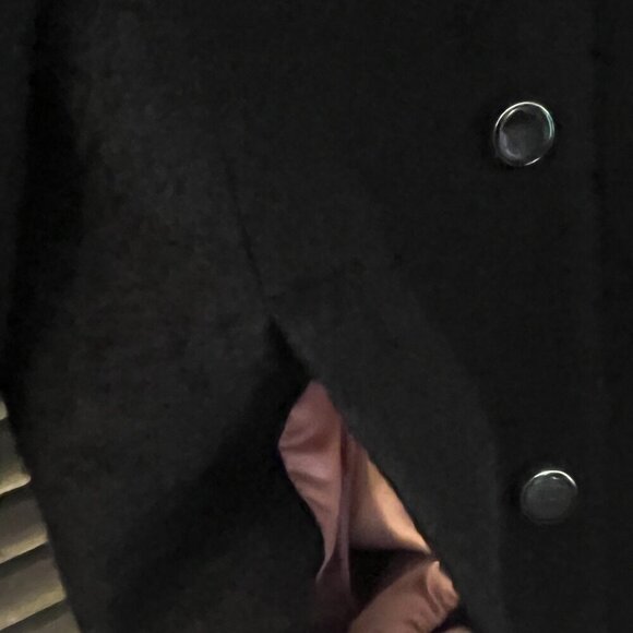 Kate Spade High Neck Wool Blend Coat black small - Picture 10 of 15